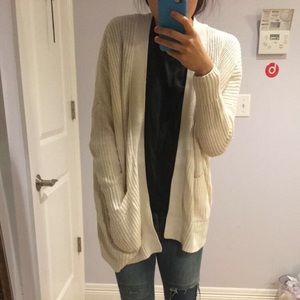 BDG Urban outfitters knitted cream cardigan